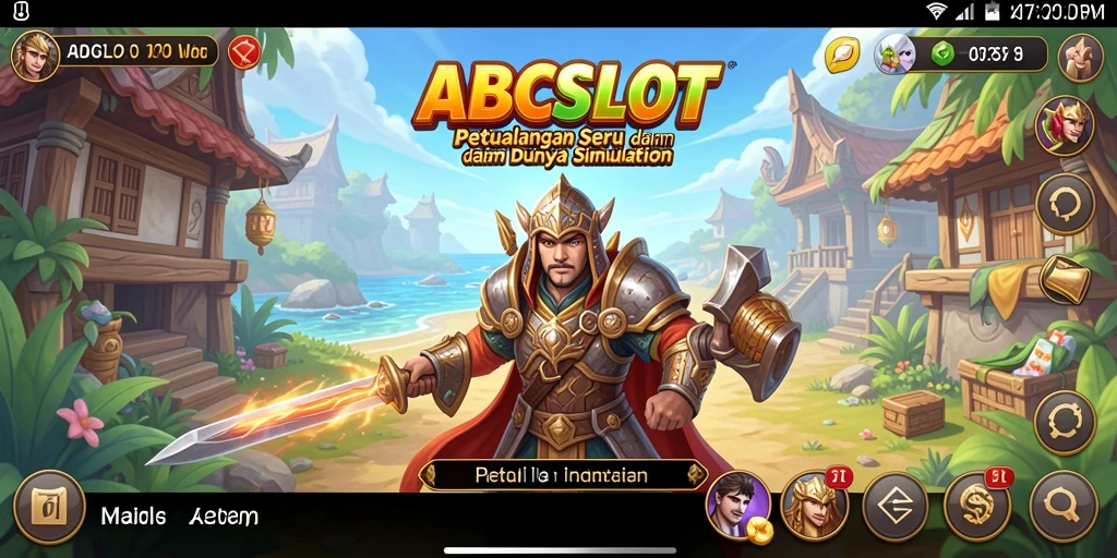 Tampilan gameplay menarik dari ABCSLOT dalam dunia Simulation.