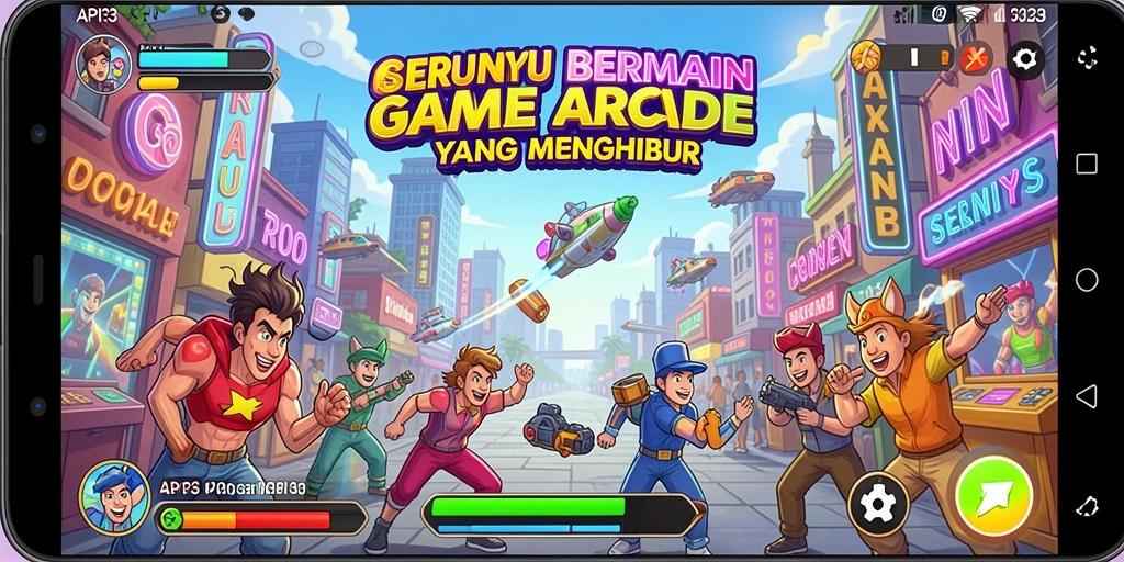 Tampilan seru dan penuh aksi dalam gameplay API33.