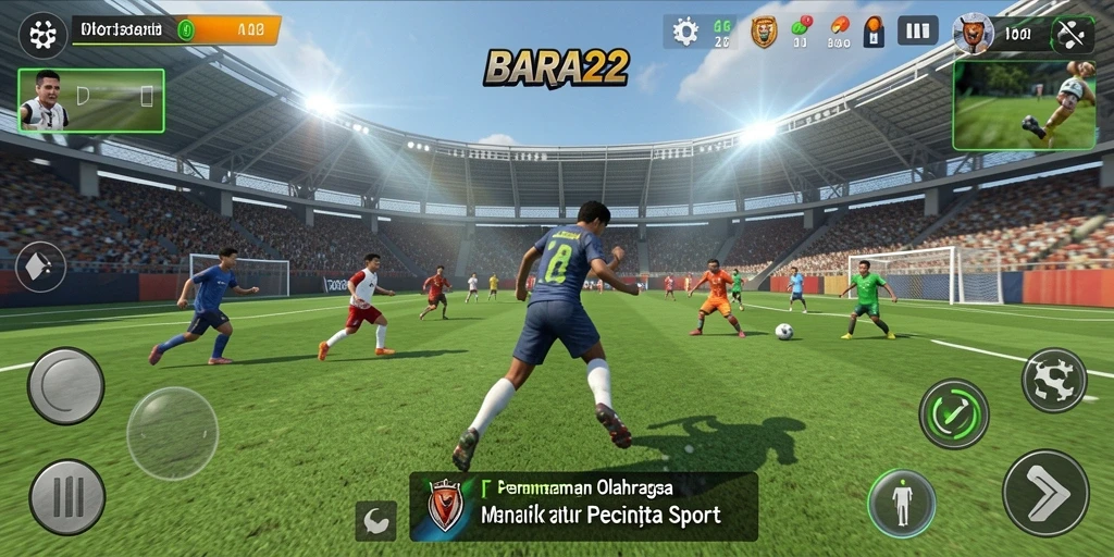 Gameplay BARA22 yang penuh aksi dan seru.