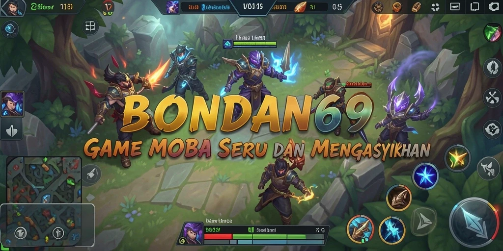 Tampilan gameplay dari BONDAN69 dengan karakter bertarung di arena.