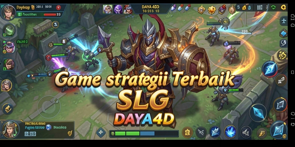Screenshot utama DAYA4D menampilkan aksi seru dalam gameplay SLG.