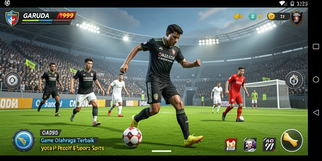 Tangkapan layar gameplay GARUDA999 menampilkan aksi seru dalam olahraga.