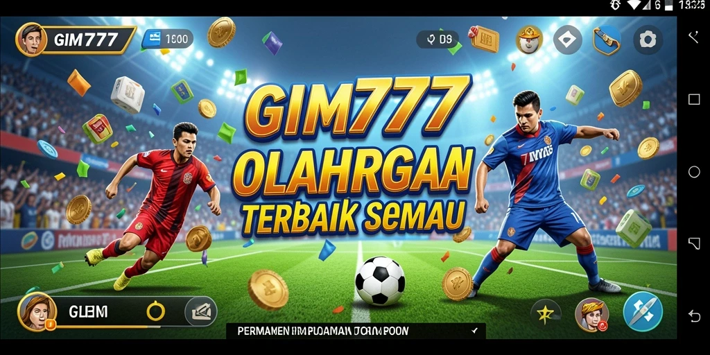 Tampilan gameplay seru dari GIM777 menampilkan aksi olahraga yang mendebarkan.