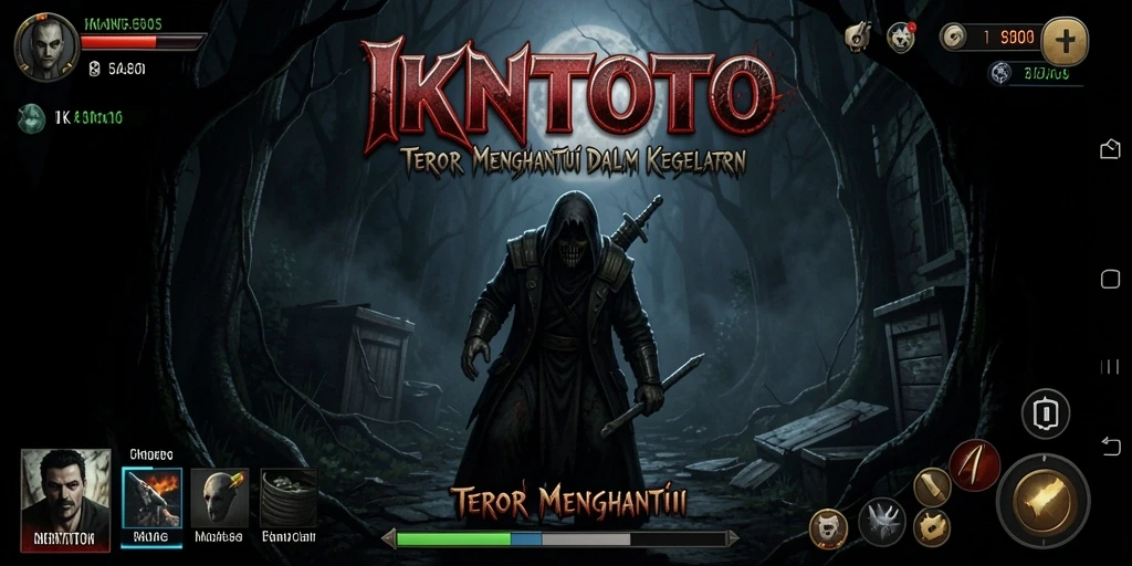 Screenshot menampilkan momen menegangkan dari gameplay Horror IKNTOTO.