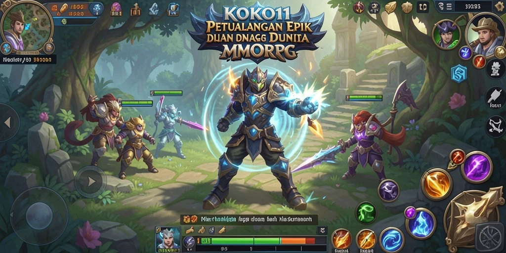 Tampilan gameplay yang memukau dari KOKO11 dalam dunia MMORPG.