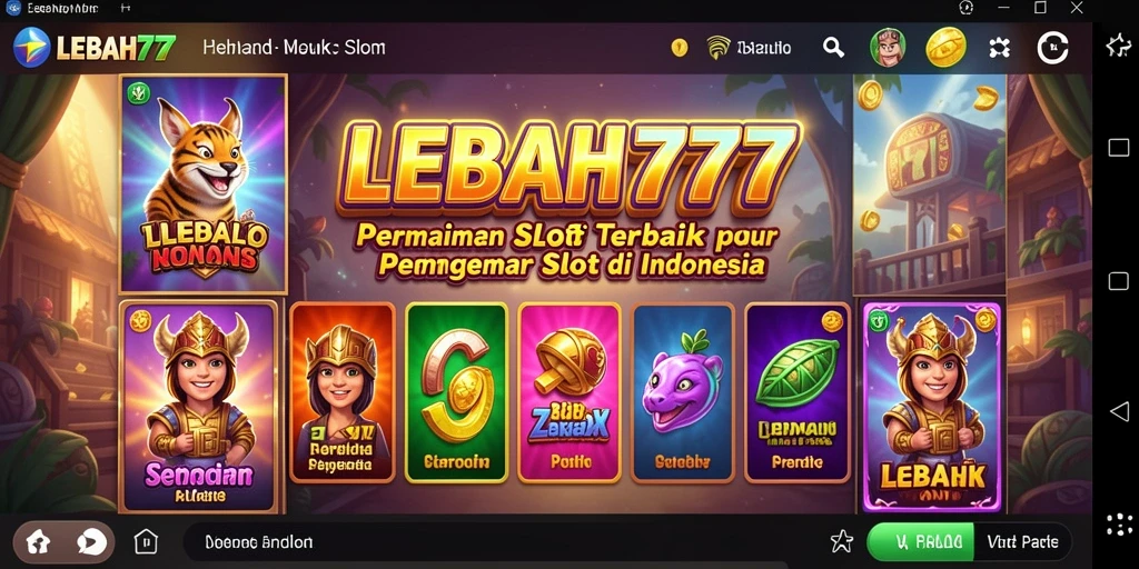 Tampilan menarik dari gameplay slot di LEBAH777.