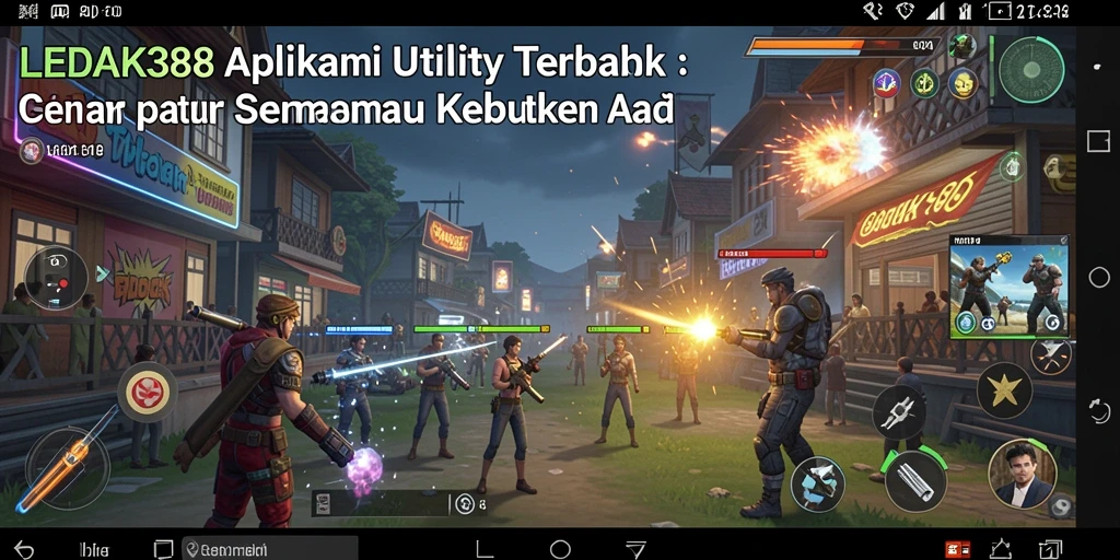 Tampilan utama LEDAK388 dengan fitur Utility yang memudahkan penggunanya.