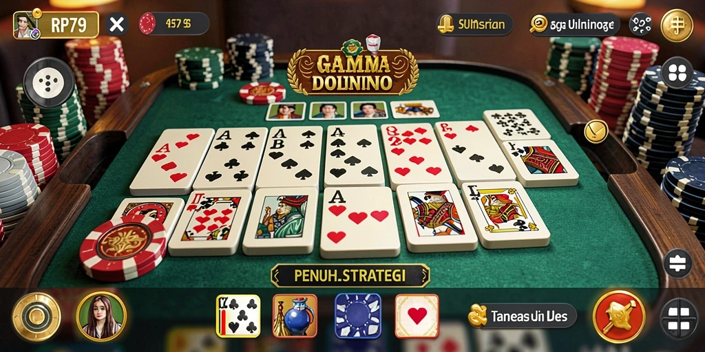 Tangkapan layar gameplay RP79 dengan aksi domino yang mendebarkan.