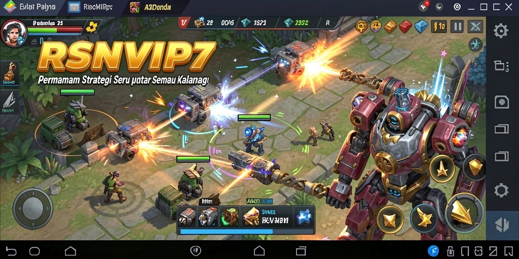 Tampilan gameplay RSNVIP7 yang seru dengan elemen strategi mendebarkan.