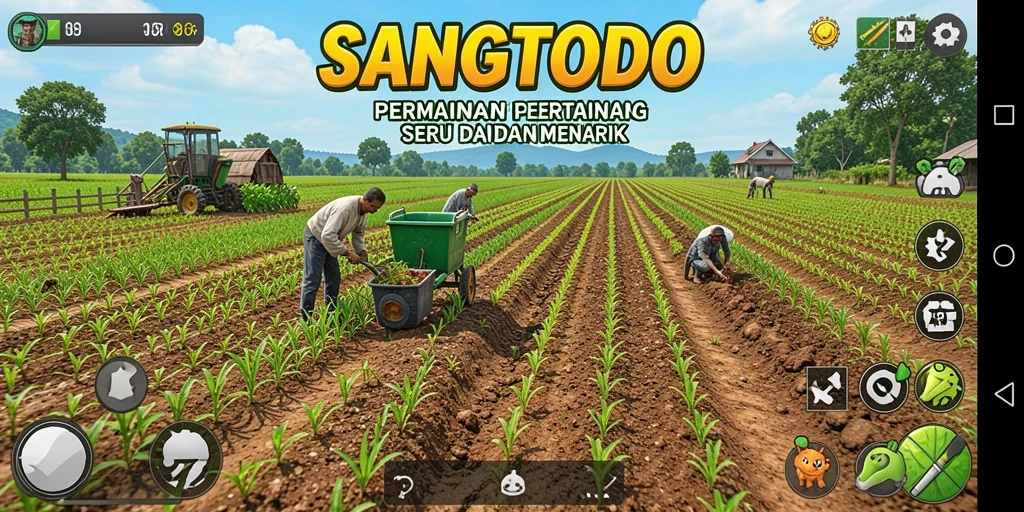 Tampilan gameplay SANGTOTO yang menarik dalam berkebun dan beternak.