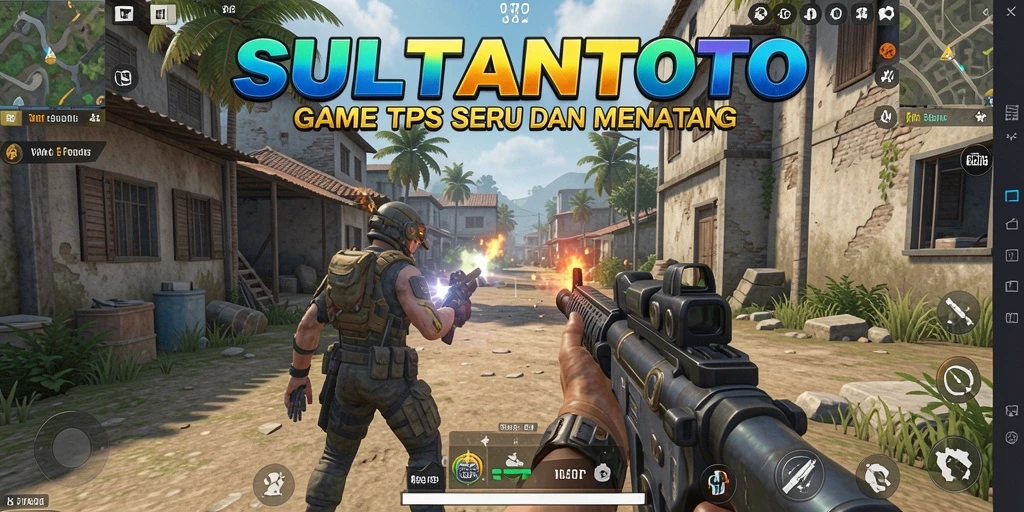 Screenshot utama SULTANTOTO menampilkan aksi menegangkan dalam gameplay TPS.