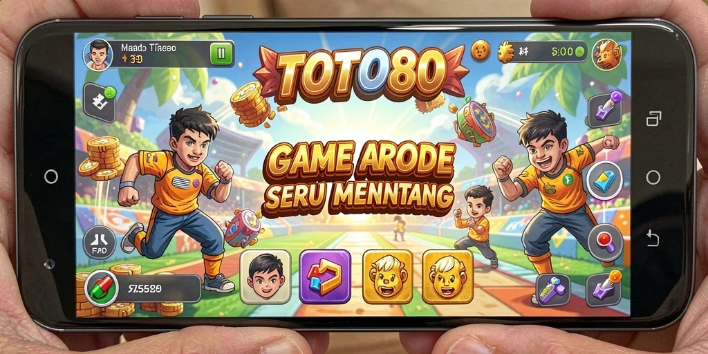 Screenshot gameplay TOTO80 yang penuh aksi dan warna.