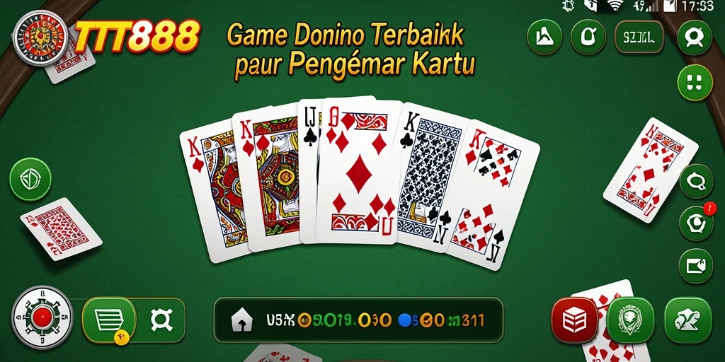 Screenshot TTT888 menampilkan gameplay seru permainan Domino.