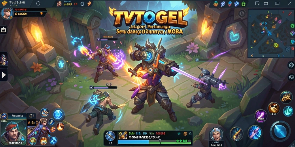 Tampilan gameplay <strong>TVTOGEL</strong> dengan karakter yang beraksi di arena pertarungan.