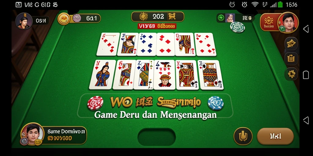 Gameplay menarik dari game Domino VV62 yang seru dan sosial.