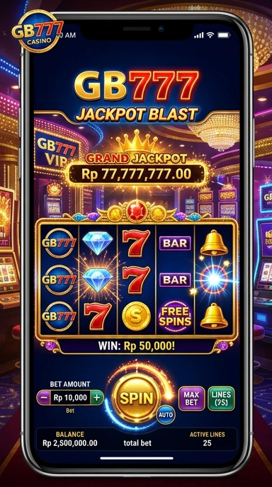 Screenshot antarmuka pengguna aplikasi gb777.